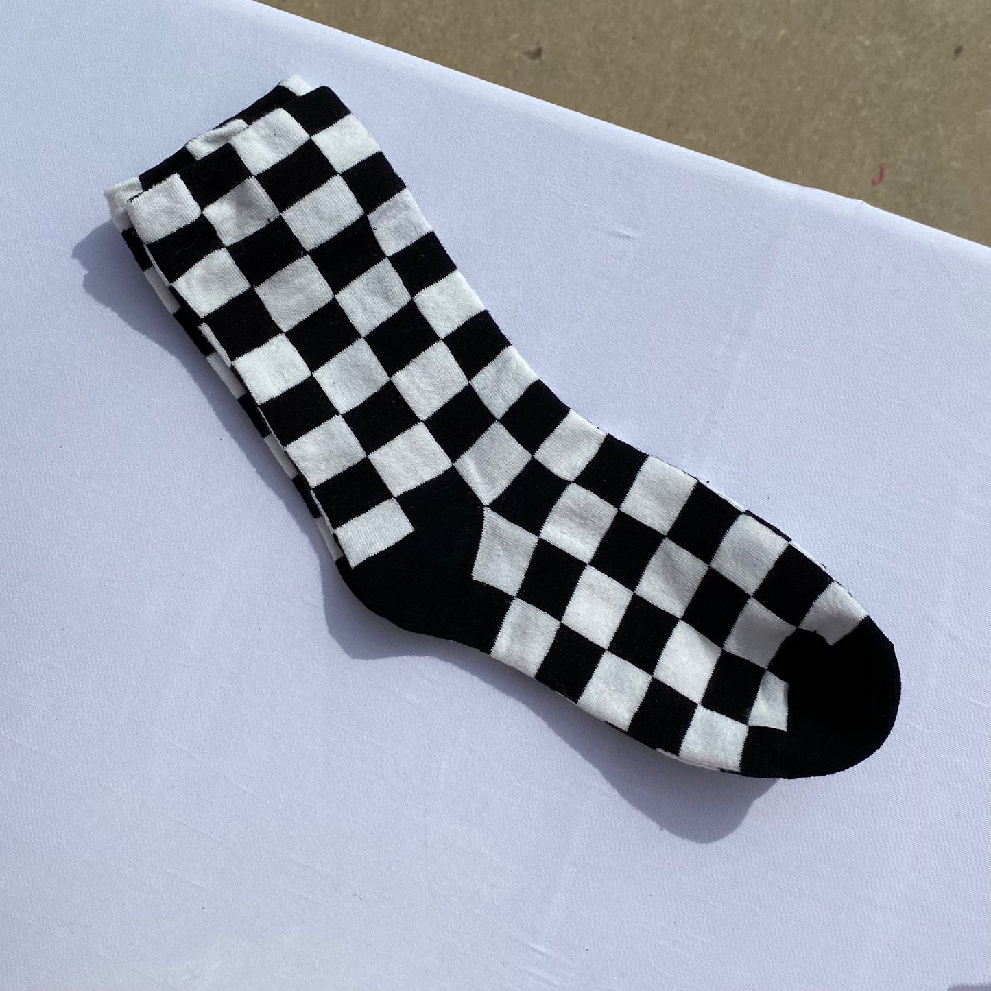 Checkered Socks Think Cute Boutique