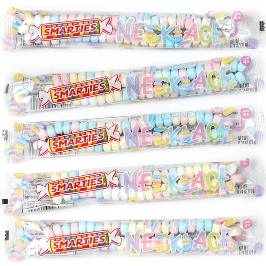 Cute SMARTIES Candy Necklace Think Cute Boutique