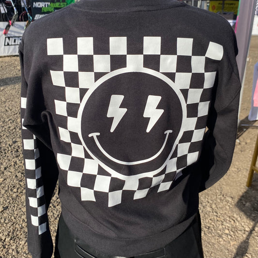 Give Challenge A Wink Girls & Women’s Semi Cropped Crewneck Think Cute Boutique