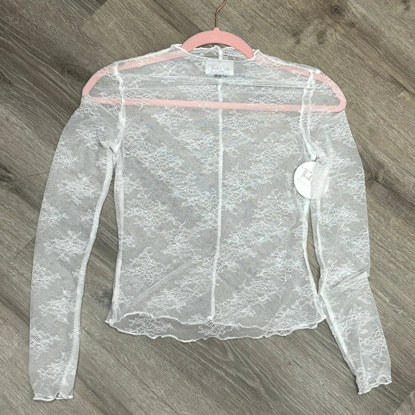 Lace Long Sleeve Top Think Cute Boutique