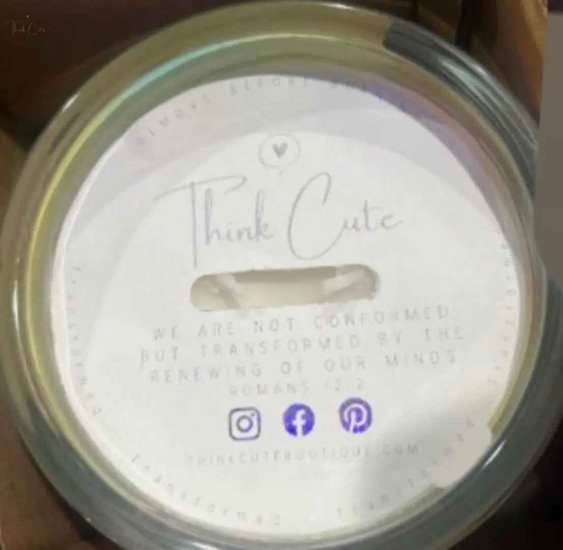Think Cute® Transformed Signature Scented Devotional Candle Think Cute Boutique