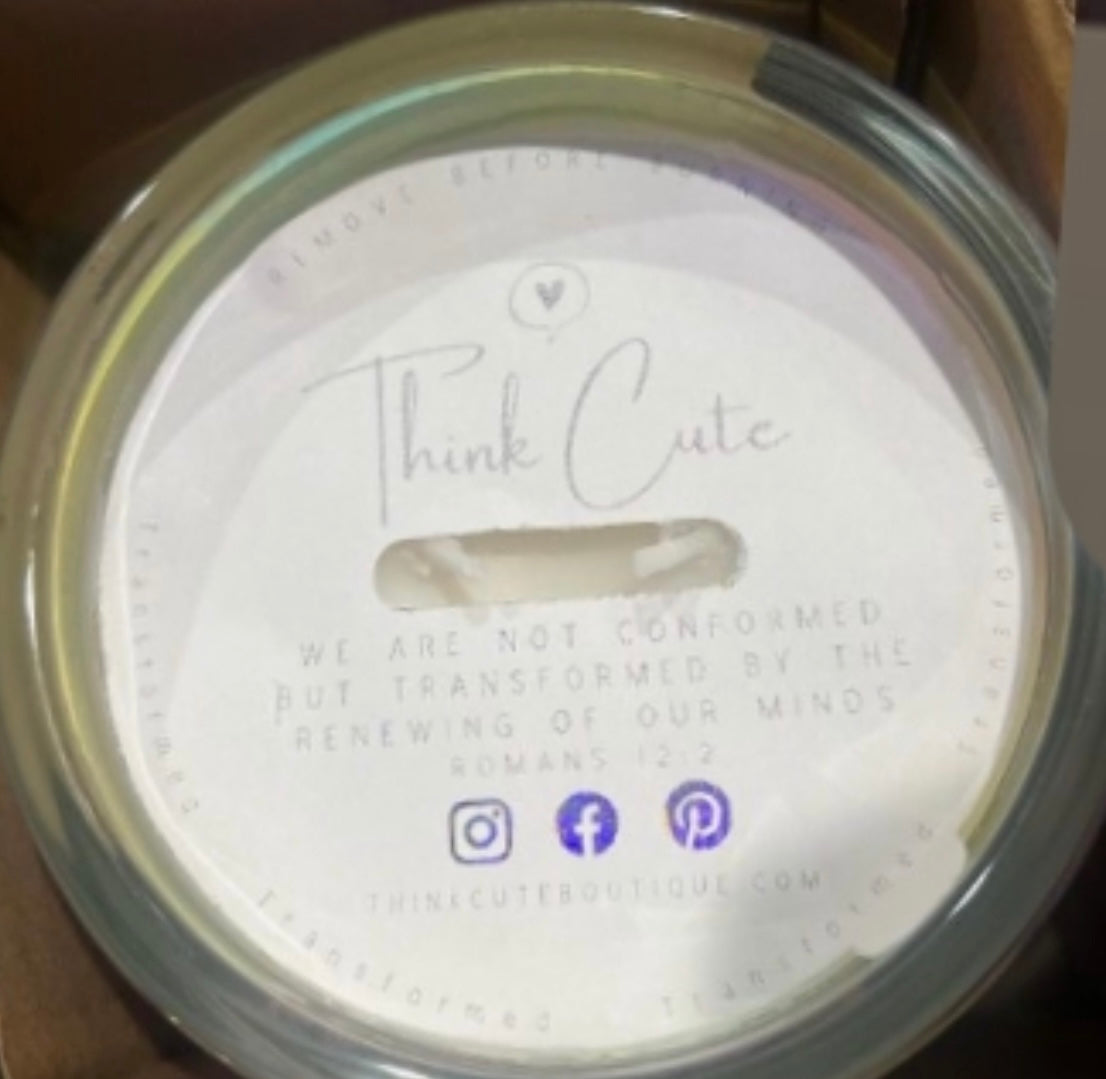 Think Cute® Transform Signature Scented Devotional Candle