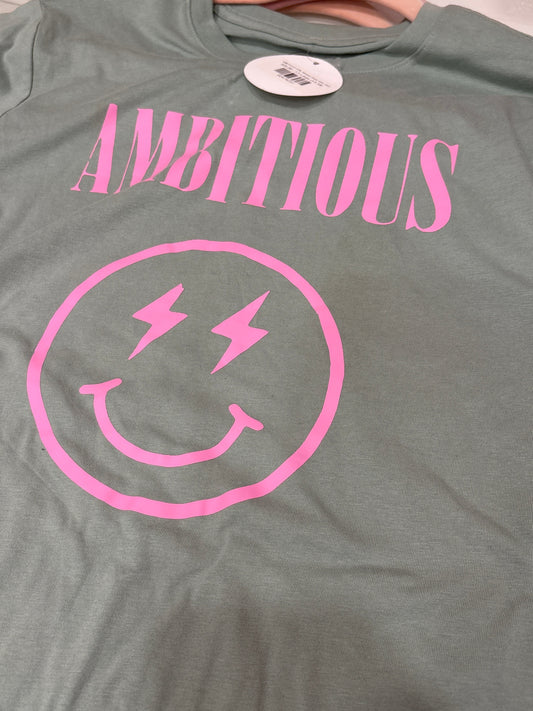 AMBITIOUS GIRL Nirvana Dupe GIrls Shirt Think Cute Boutique