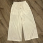 Vacation breezy white light weight pants