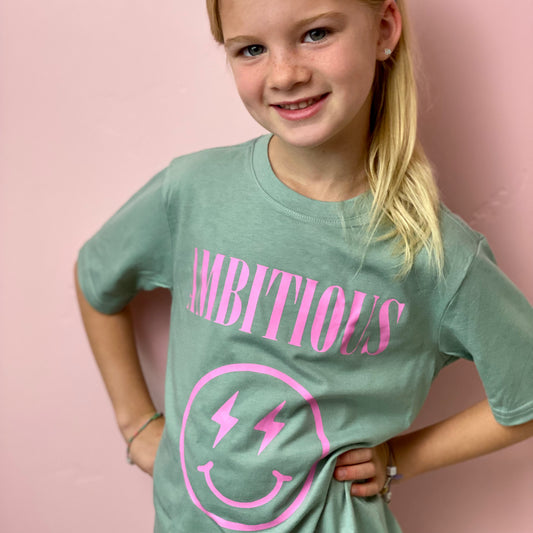 AMBITIOUS GIRL Nirvana Dupe GIrls Shirt Think Cute Boutique