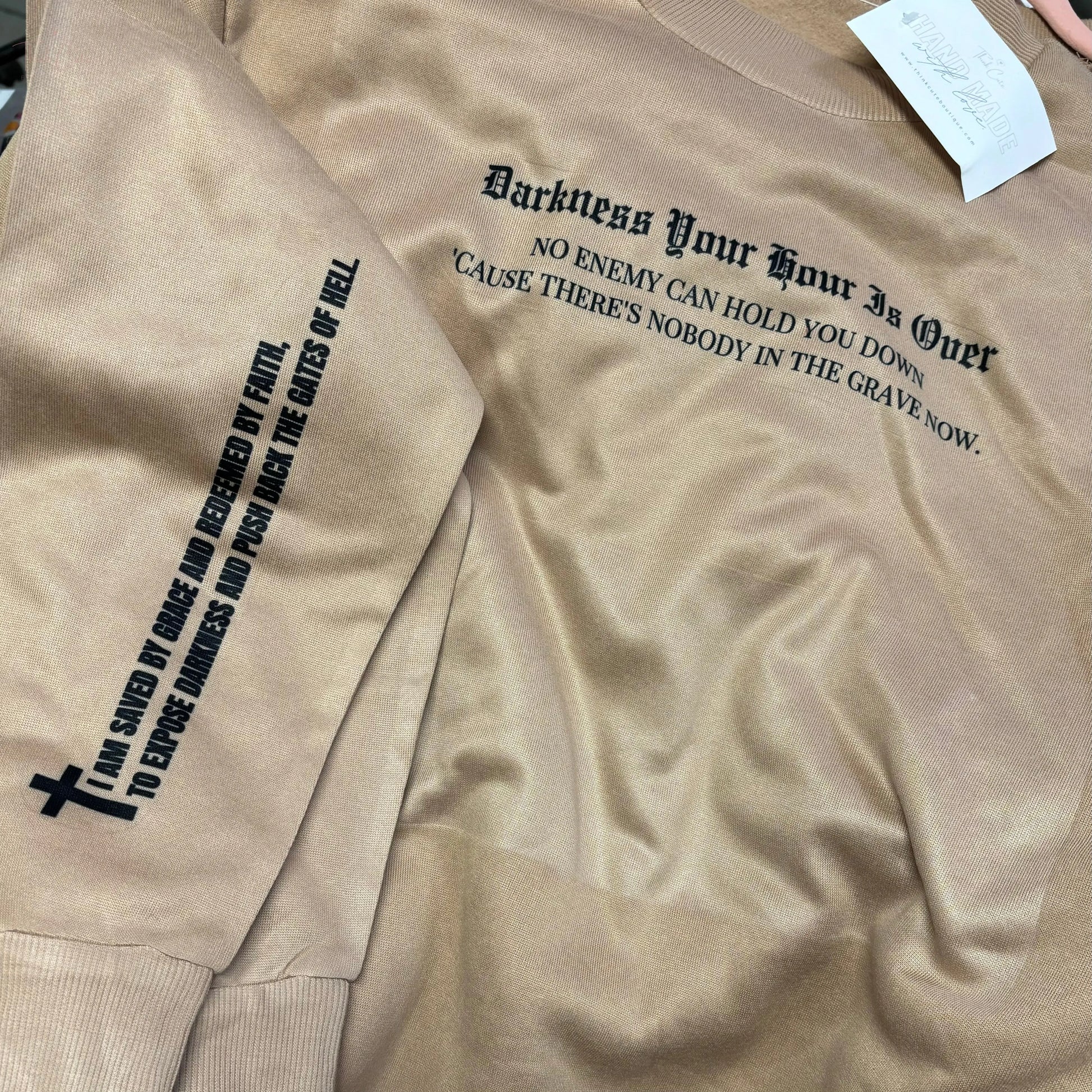 Darkness Your Hour Is Over Crewneck Think Cute Boutique
