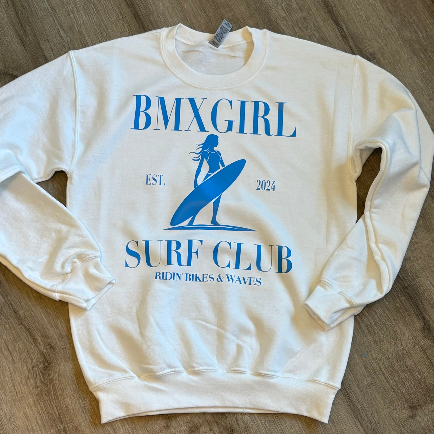 Ridin' & Surfin' BMX GIRL Summer Surf Club