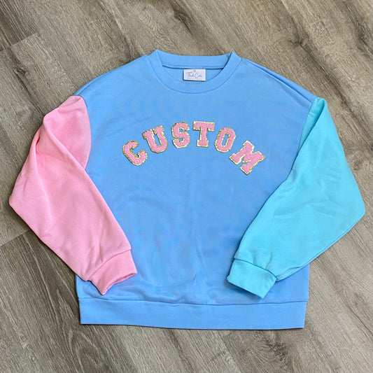 Tri-Colored Crewneck