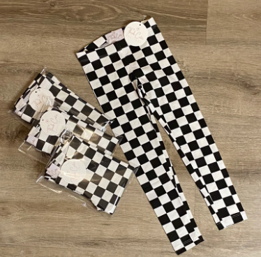 Little Cutie Finish Line Leggings Think Cute Boutique
