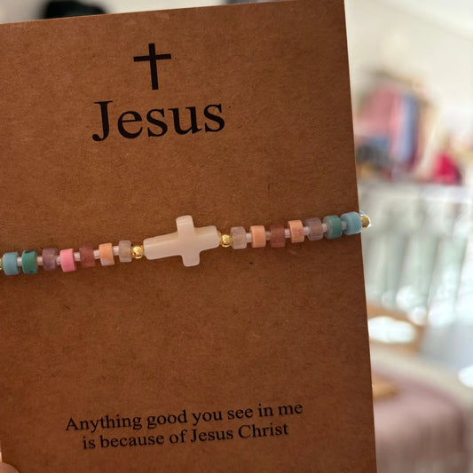 The Jesus In Me Adjustable Bracelet Think Cute Boutique