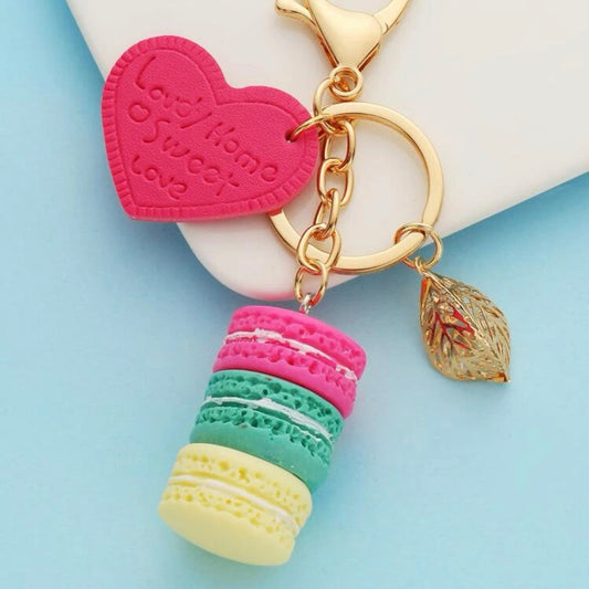 French Macaroon Delight Keychain