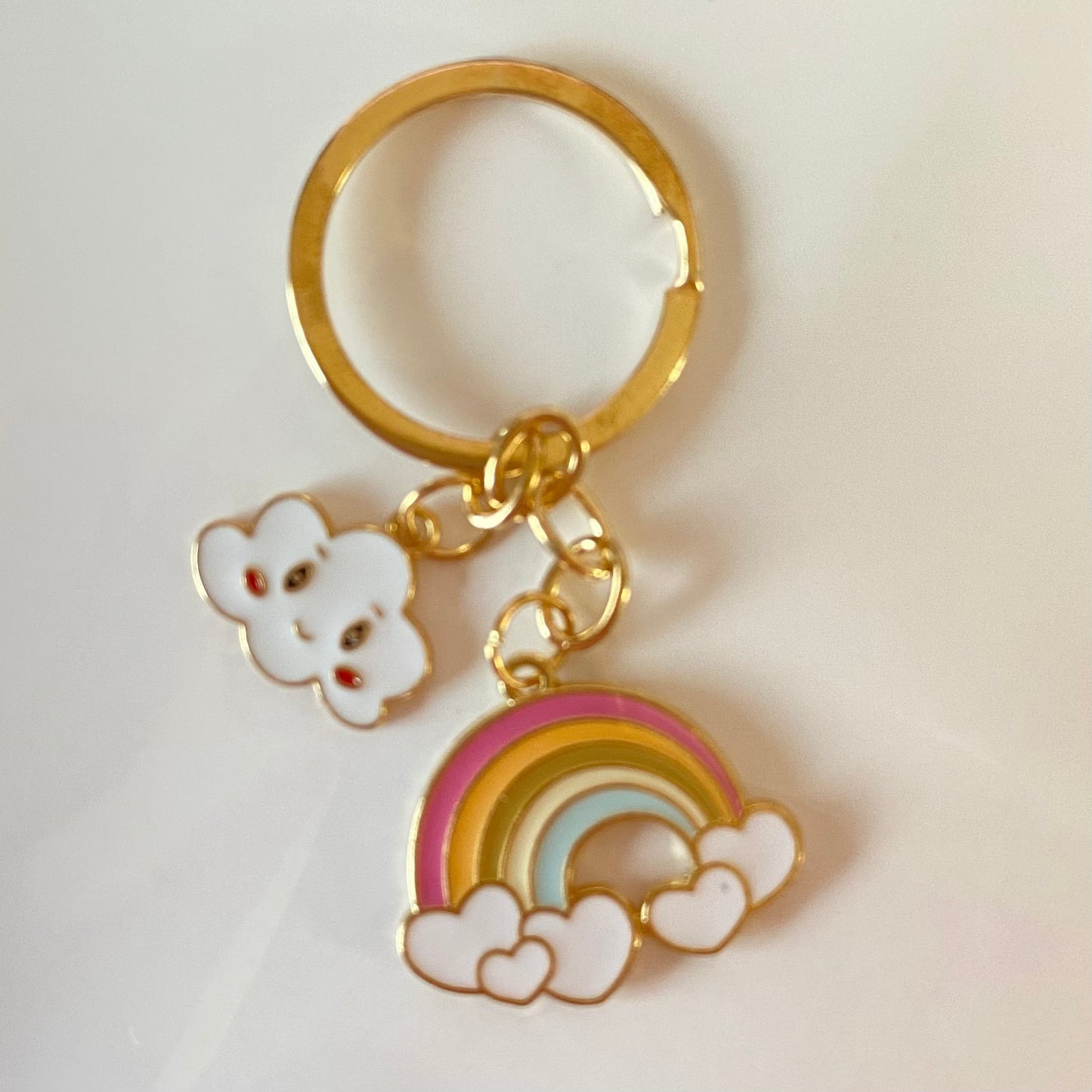 Rainbow + Cloud Key Chain