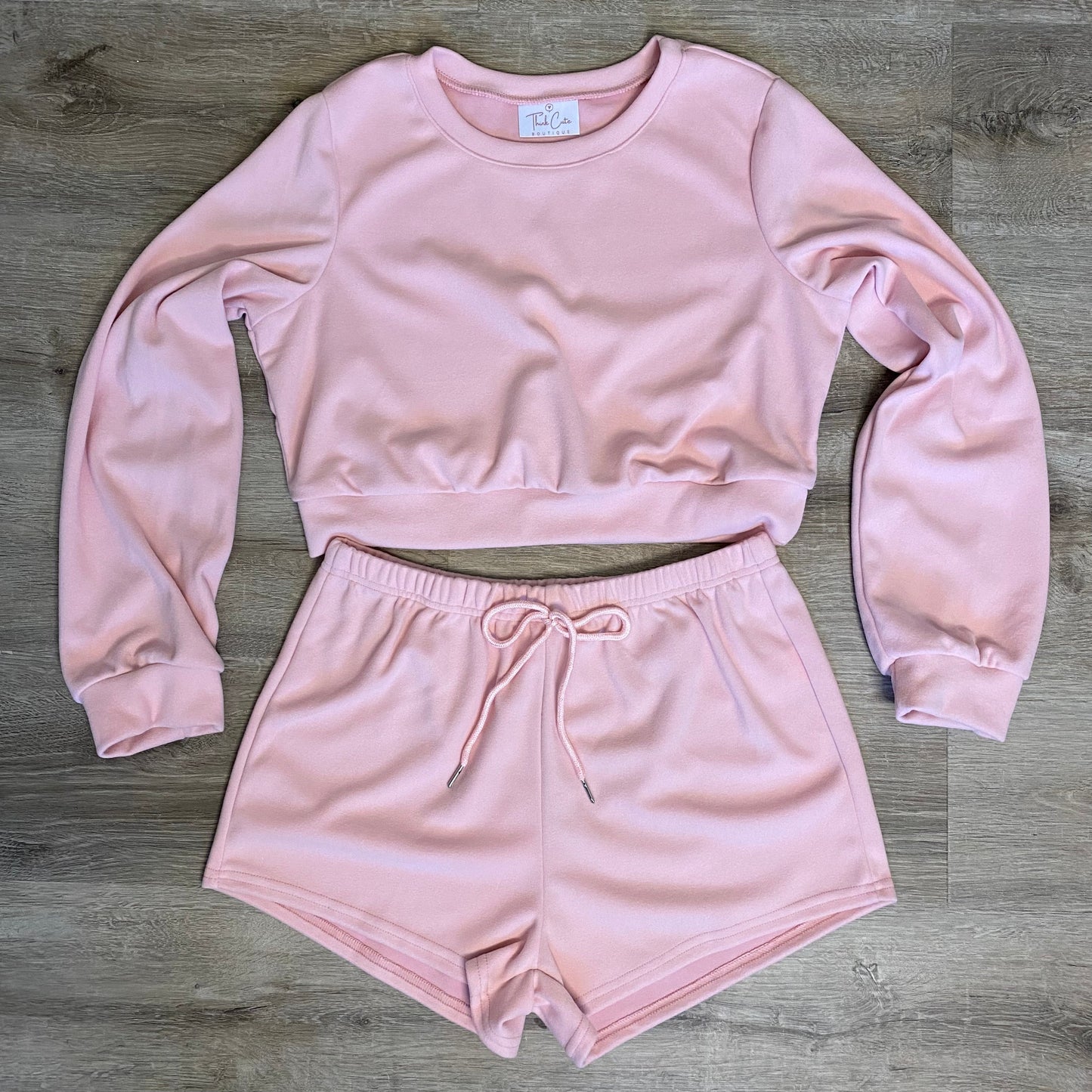 Summer Sunset Two Piece Set Think Cute Boutique Pink Clouds Small 